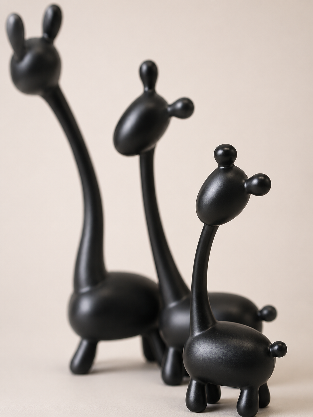 Figurine Trio girafe – vue 4 du produit | ODECO
