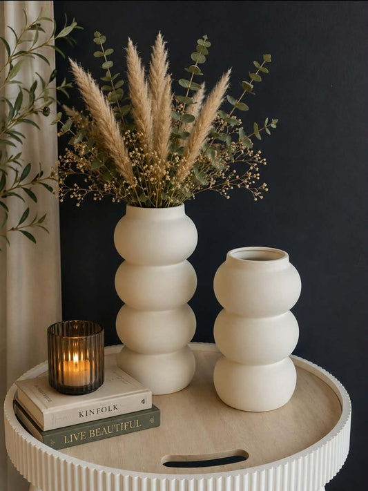 Vase en Céramique Vert Foncé « Forêt Profonde » (GM) – vue 2 du produit | ODECO