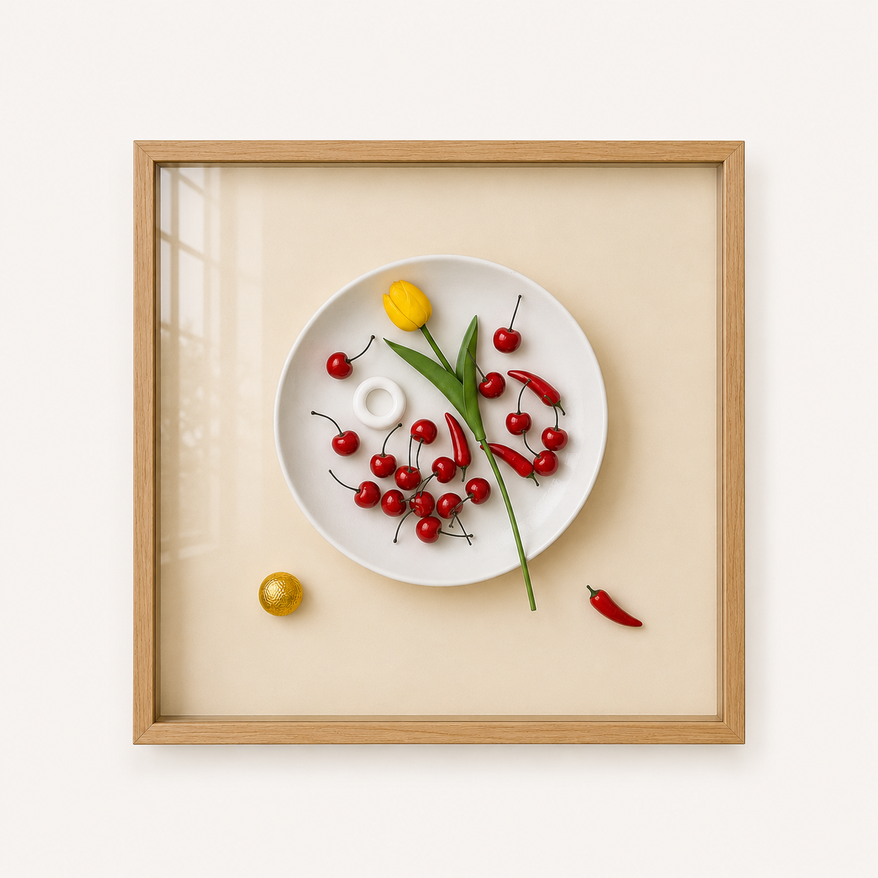 Raised Relief Kitchen Plate 60*60