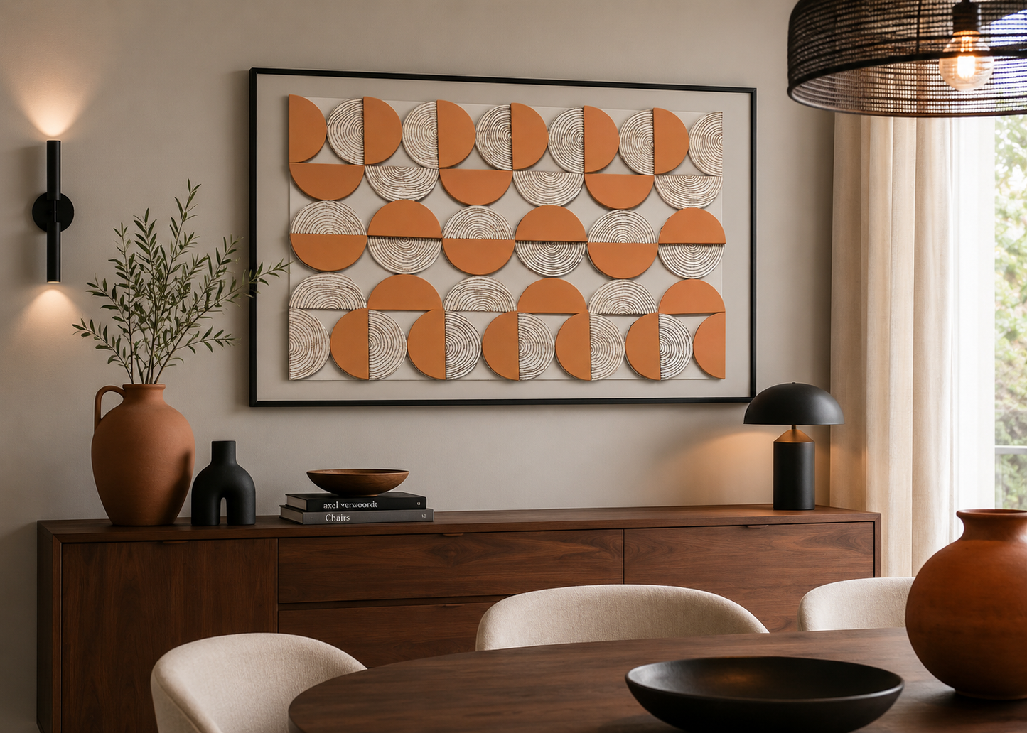 Geometric Relief Painting 70*100
