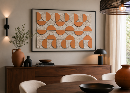 Geometric Relief Painting 70*100