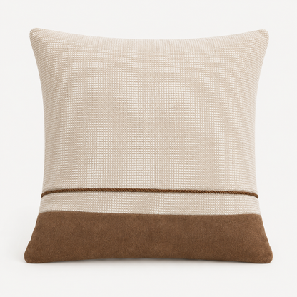 Coussin décoratif texturé avec base contrastante — vue 4, ODECO Boisbriand