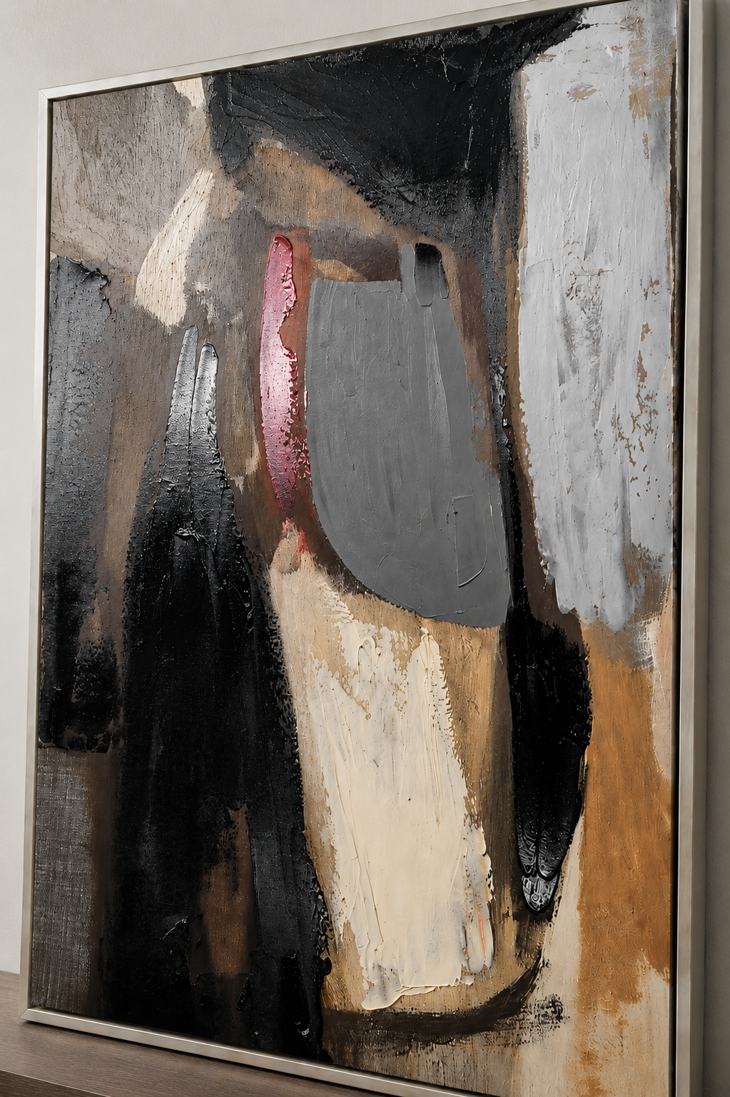 Abstract Painting On Canvas 70*100 Red/T
