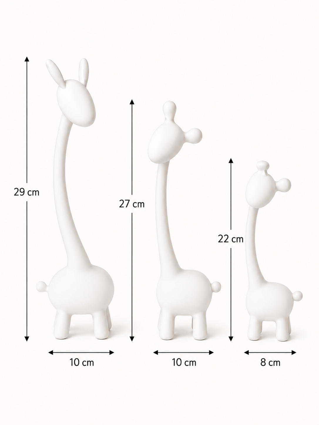 Figurine Trio girafe – vue 6 du produit | ODECO