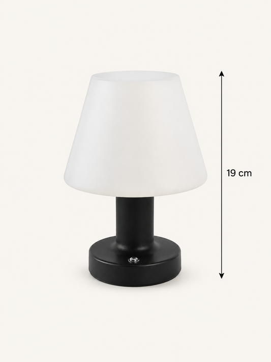 Lampe Rechargeable Miniature Noir, blanche, bois — vue 7, ODECO Boisbriand