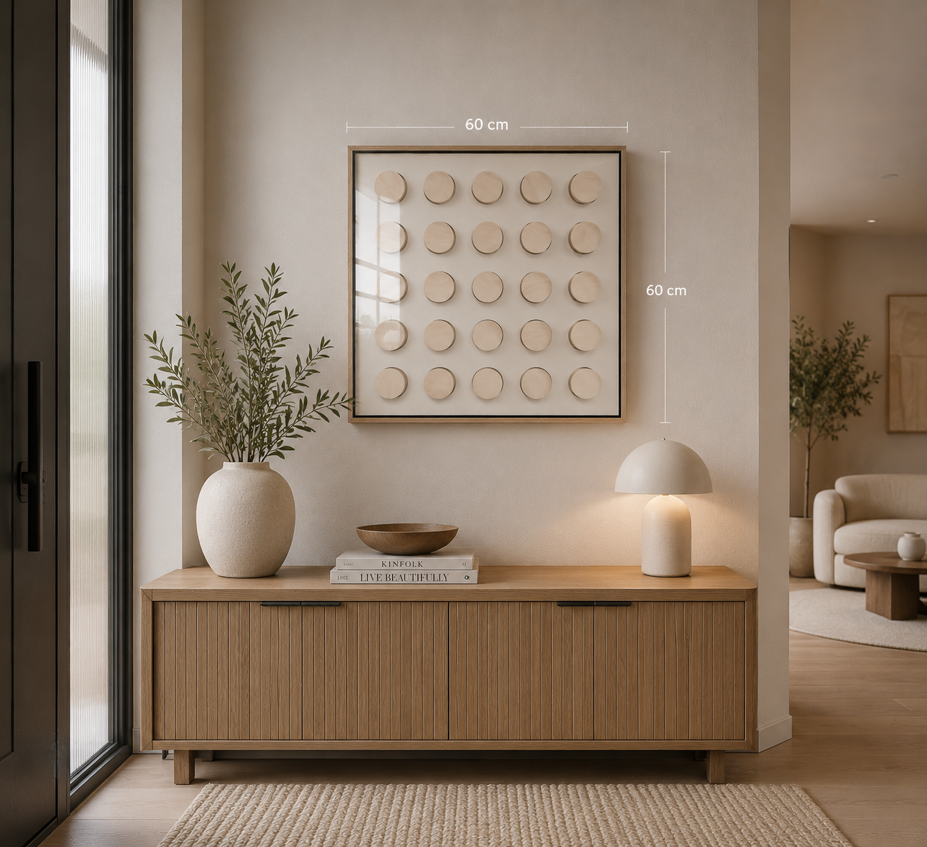 3D Geometric Relief Art 60*60