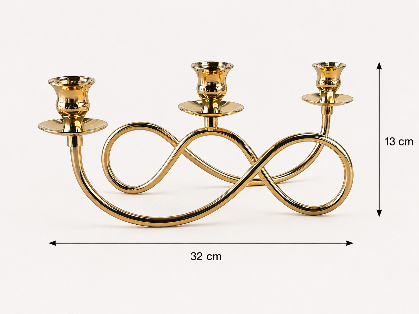 Chandelier Argenté 3branches – vue 6 du produit | ODECO