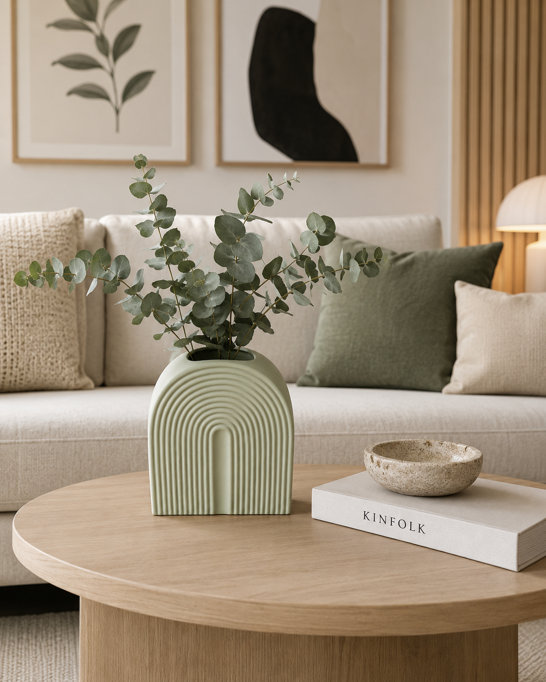 Vase en Céramique « Style Abstrait » (PM) – vue 3 du produit | ODECO