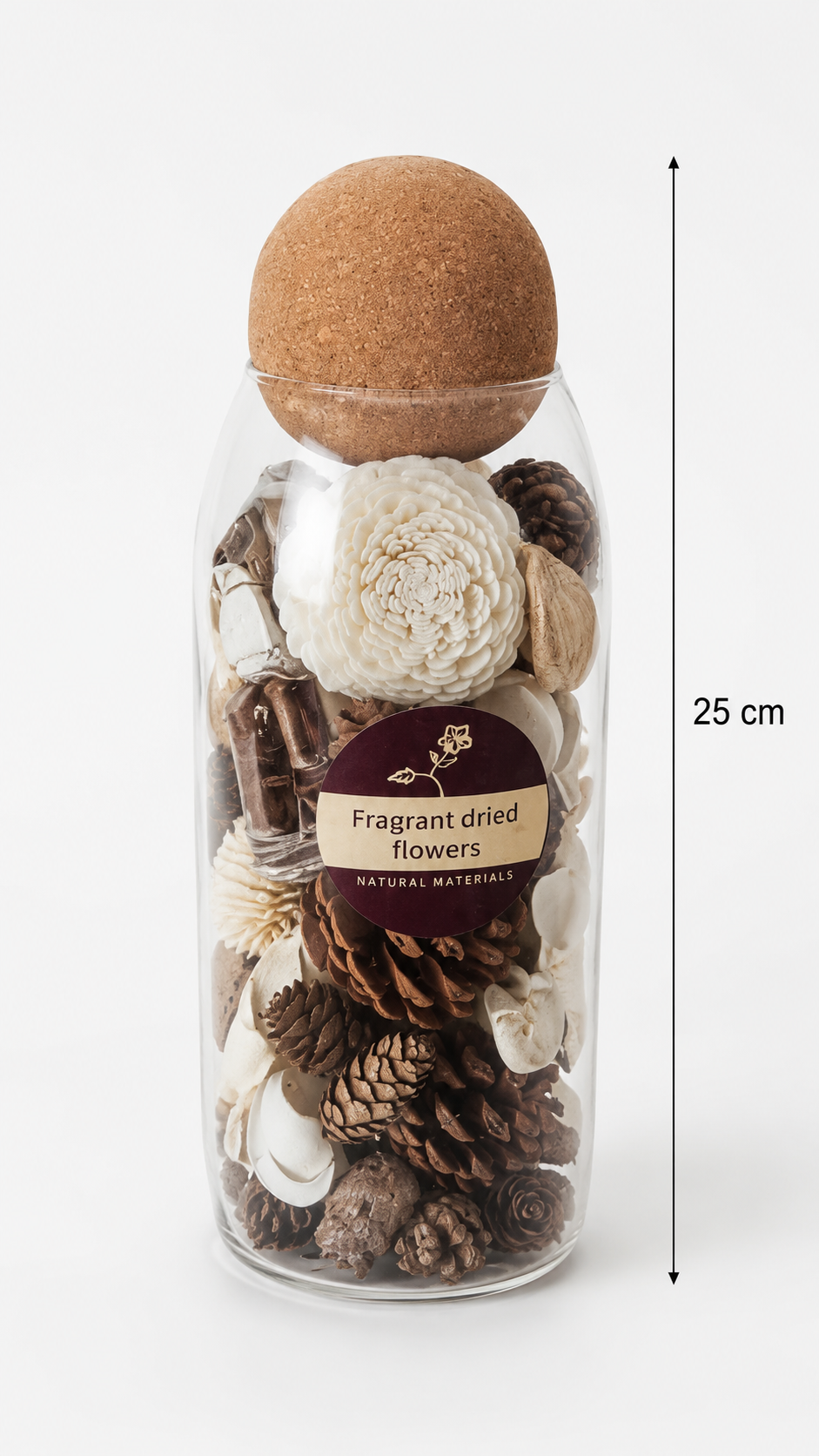 Pot Pourris en Verre Bombé – vue 4 du produit | ODECO