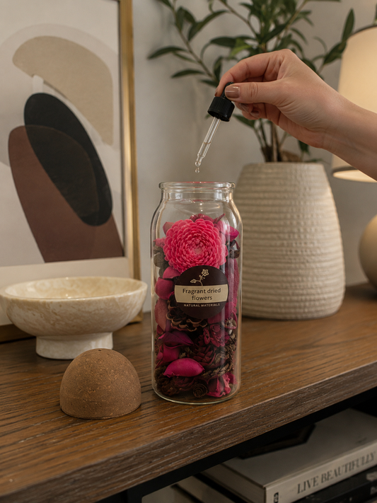 Pot Pourris en Verre Bombé – vue 2 du produit | ODECO