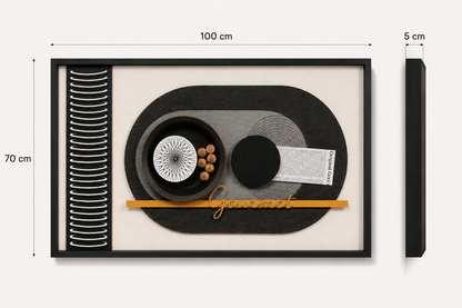 Tableau mural cuisine noir — 70 × 100 cm — vue 4, ODECO Boisbriand