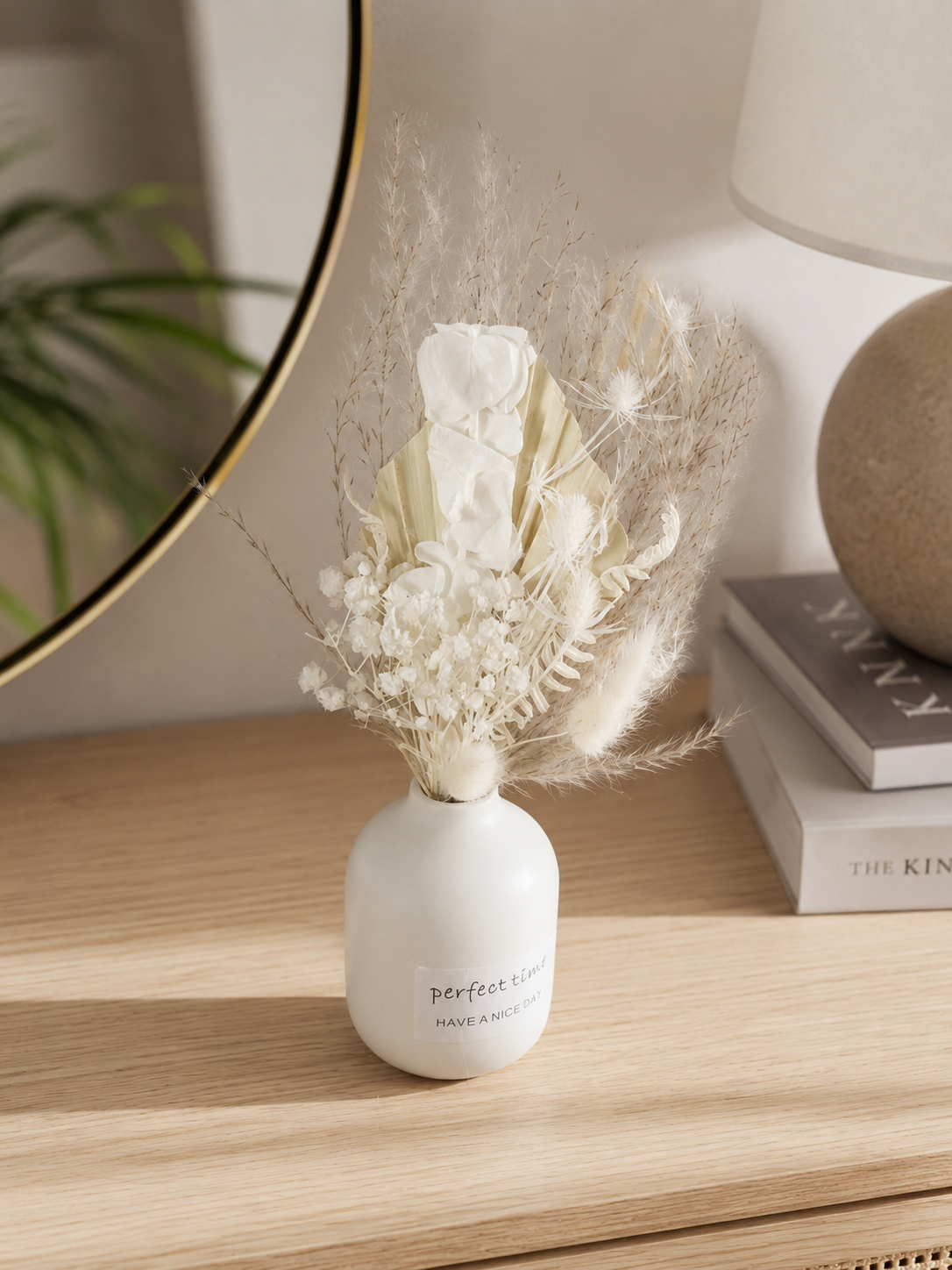 Mini Vase+fleurs séchées – vue 3 du produit | ODECO