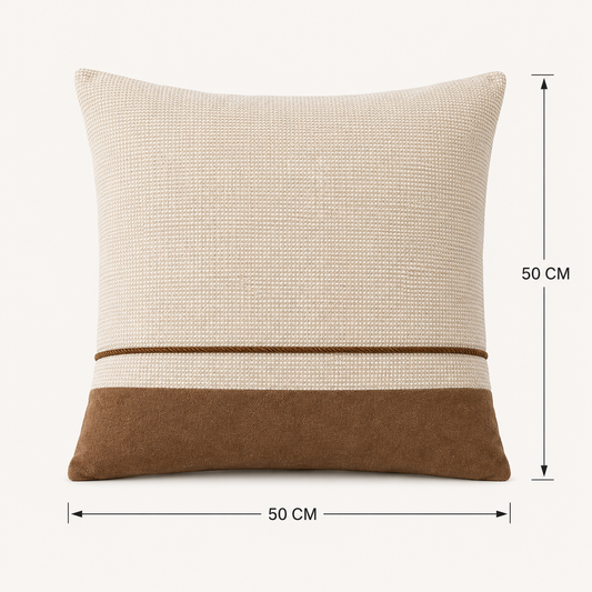 Coussin décoratif texturé avec base contrastante — vue 6, ODECO Boisbriand