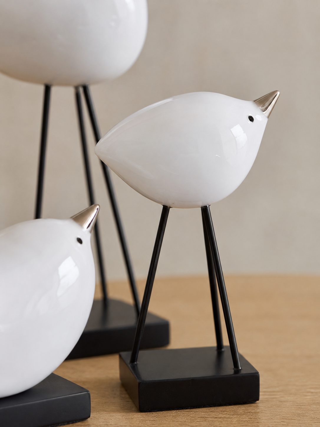 Figurine Trio Oiseau – vue 3 du produit | ODECO