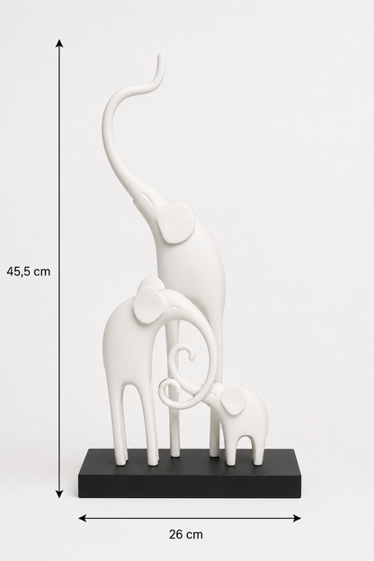 Figurine Trio éléphant — vue 8, ODECO Boisbriand