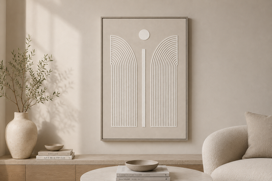 Minimalist Angel Shape Painting 50x70