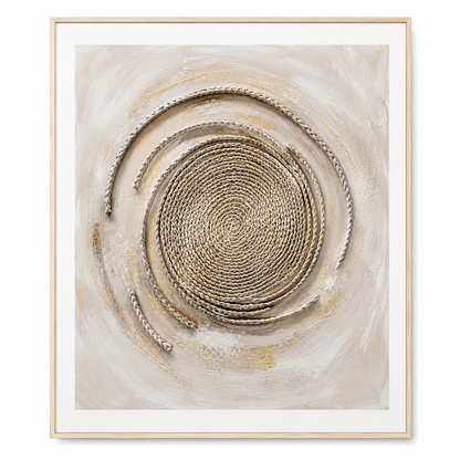 Tableau spirale texturé — 60 × 60 cm — vue 4, ODECO Boisbriand