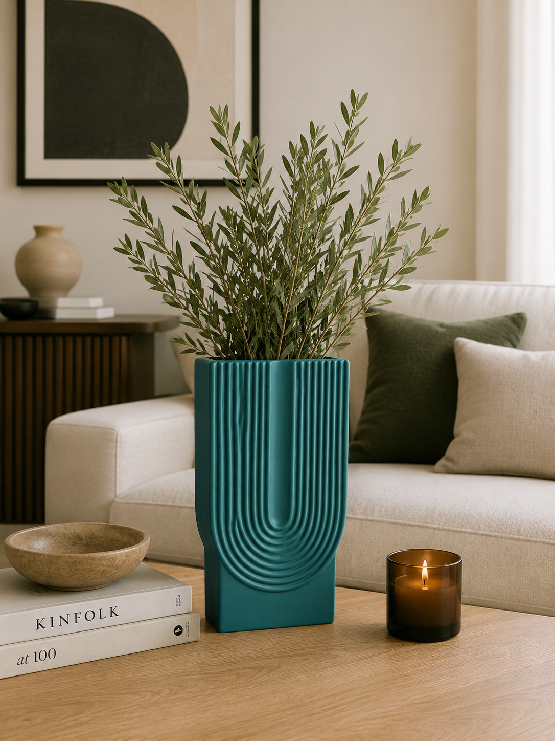 Vase en Céramique « Style Abstrait » (GM) – vue 5 du produit | ODECO