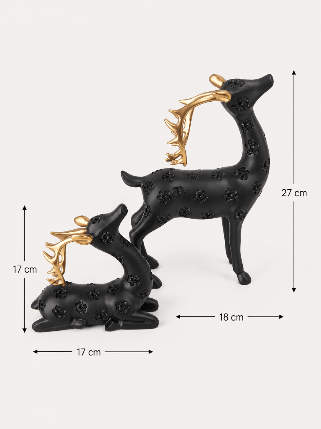 Figurine Duo Cerfs « Gardien de La Forêt » – vue 5 du produit | ODECO