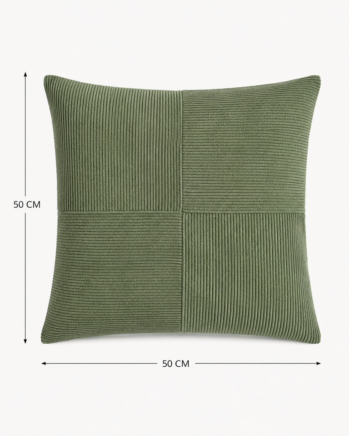 Coussin texturé à motifs quadrillés – 50 × 50 cm – vue 7 du produit | ODECO