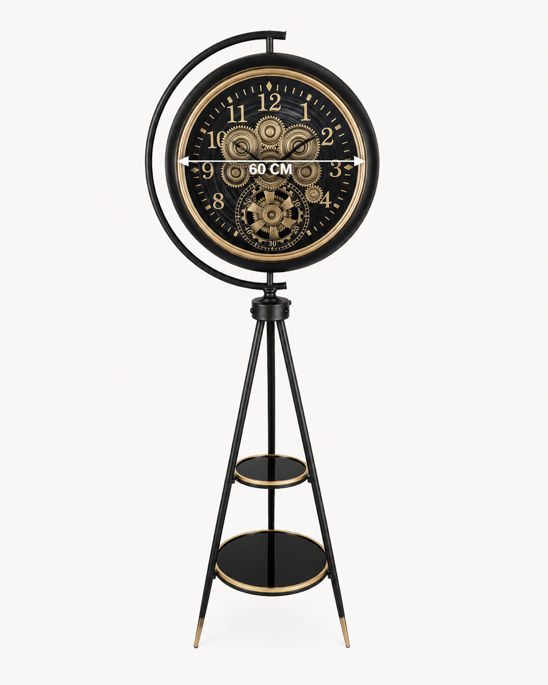 Horloge Verticale sur Trépied – vue 4 du produit | ODECO