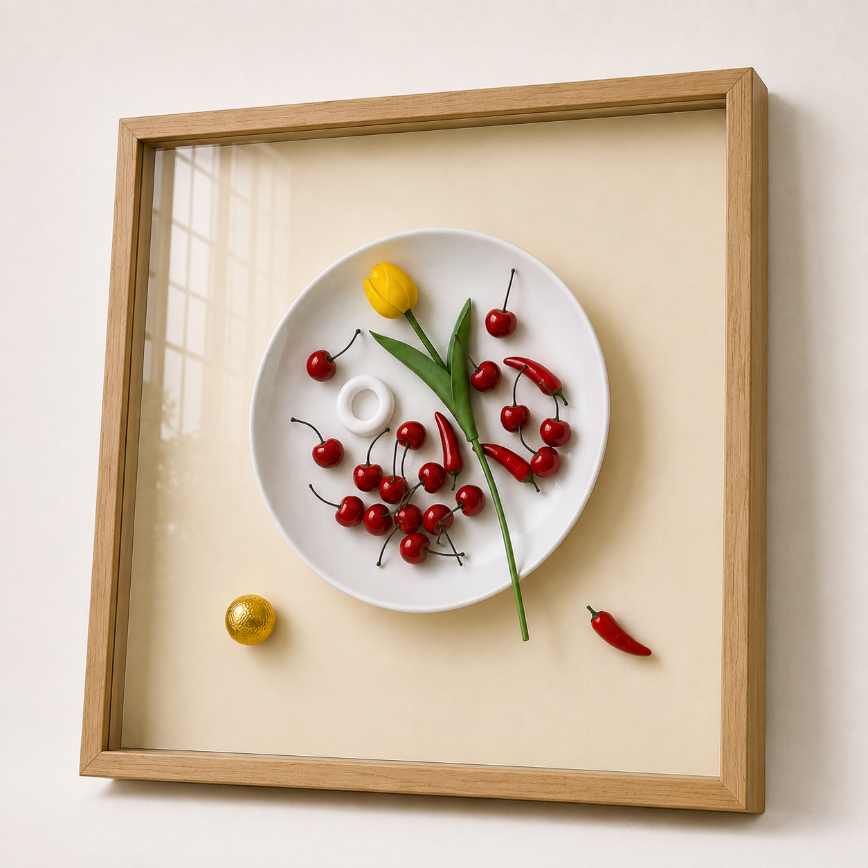 Raised Relief Kitchen Plate 60*60