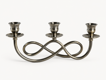 Chandelier argenté à 3 branches — vue 7, ODECO Boisbriand