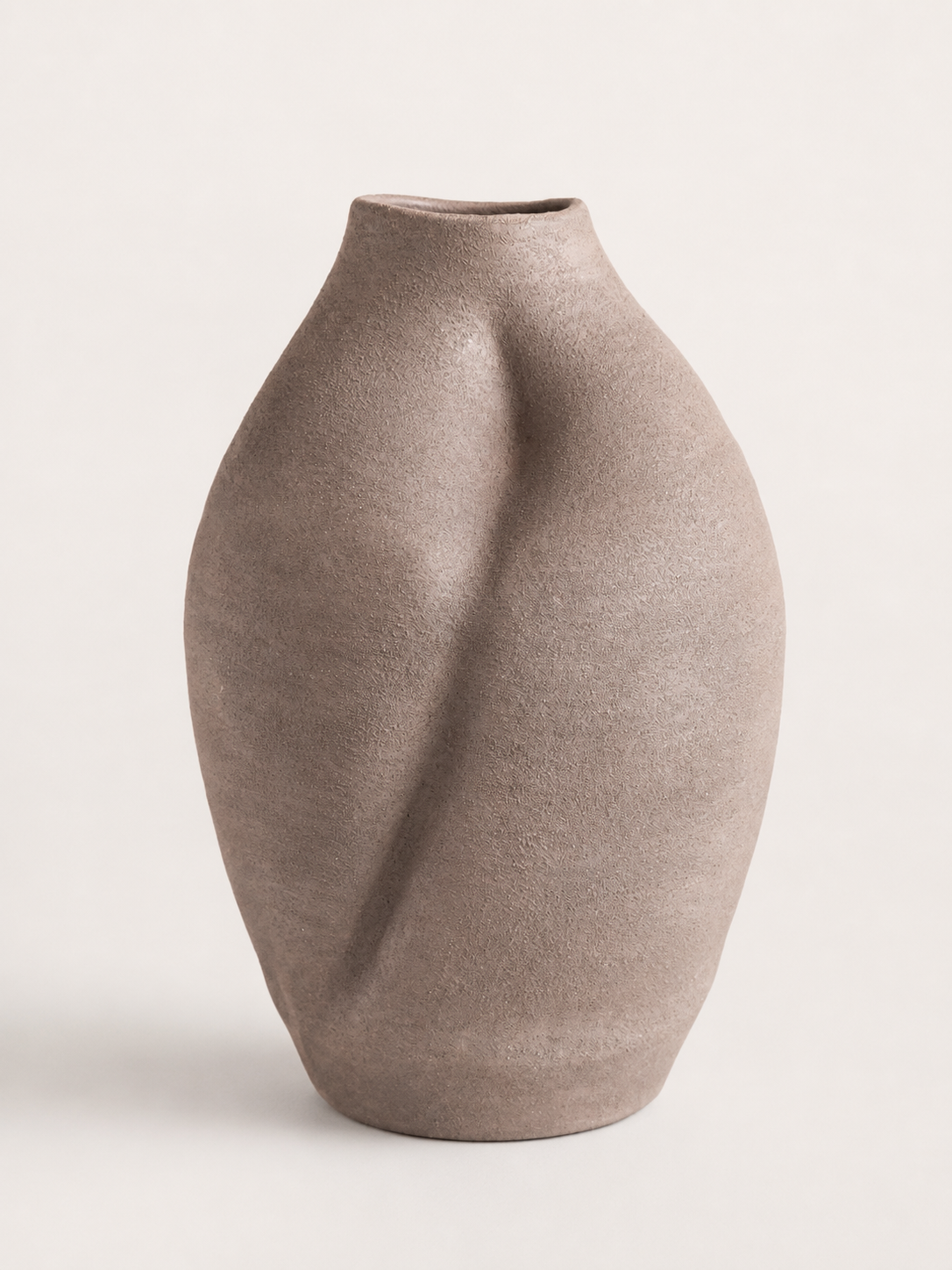 Vase en Terre Cuite « Froissé » (GM) – vue 3 du produit | ODECO