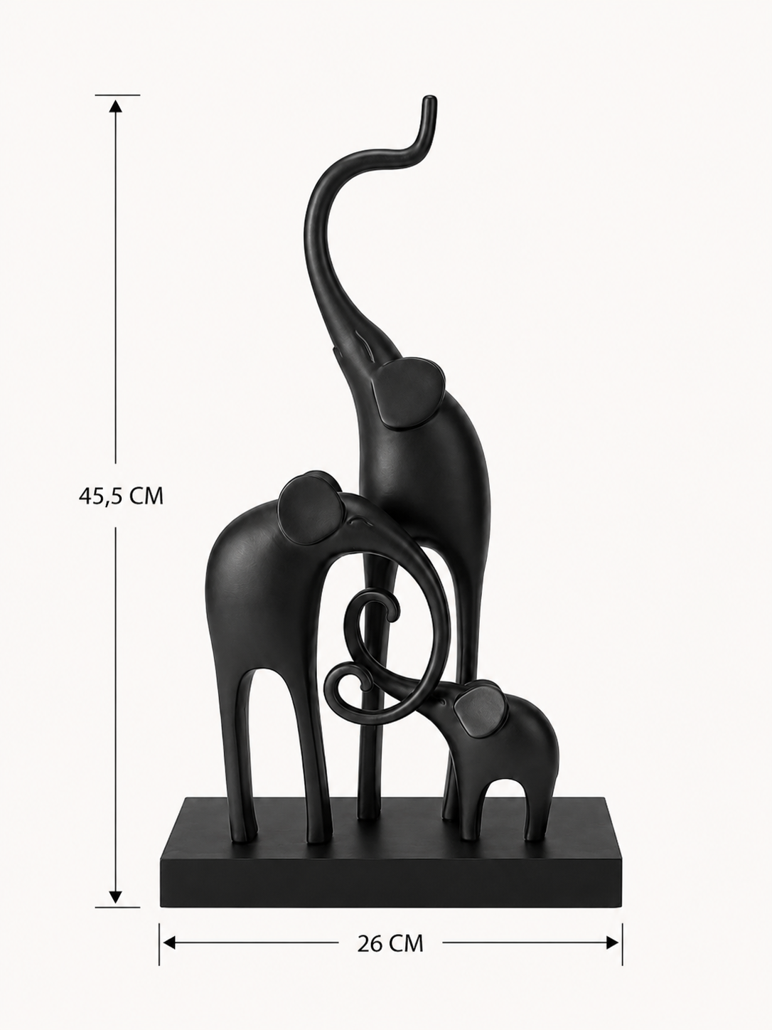 Figurine Trio éléphant – vue 5 du produit | ODECO