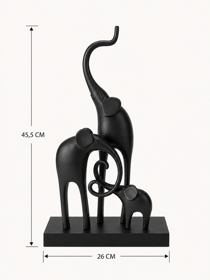 Figurine Trio éléphant — vue 5, ODECO Boisbriand