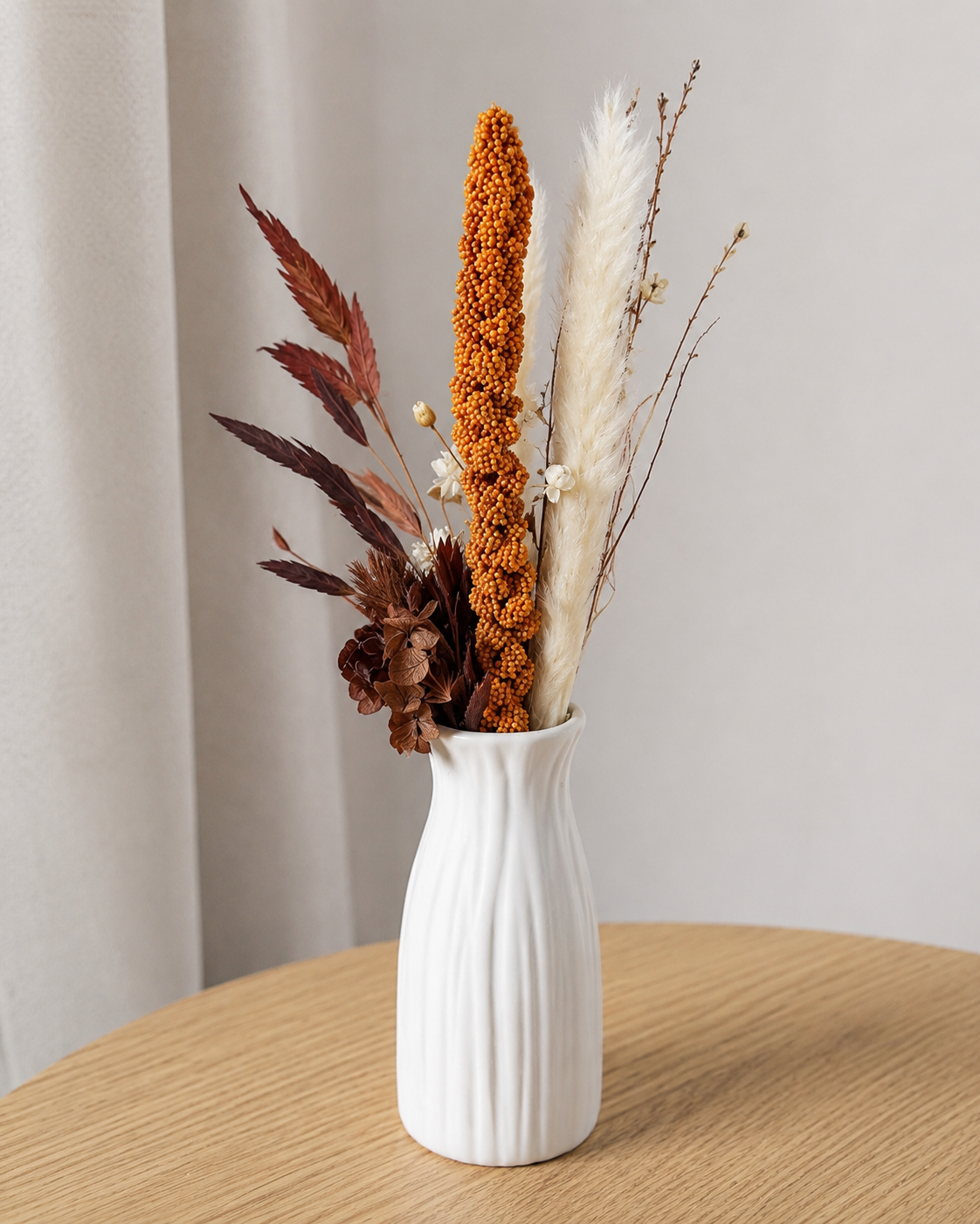 Mini Vase +fleures Séchées Multicouleurs – vue 10 du produit | ODECO