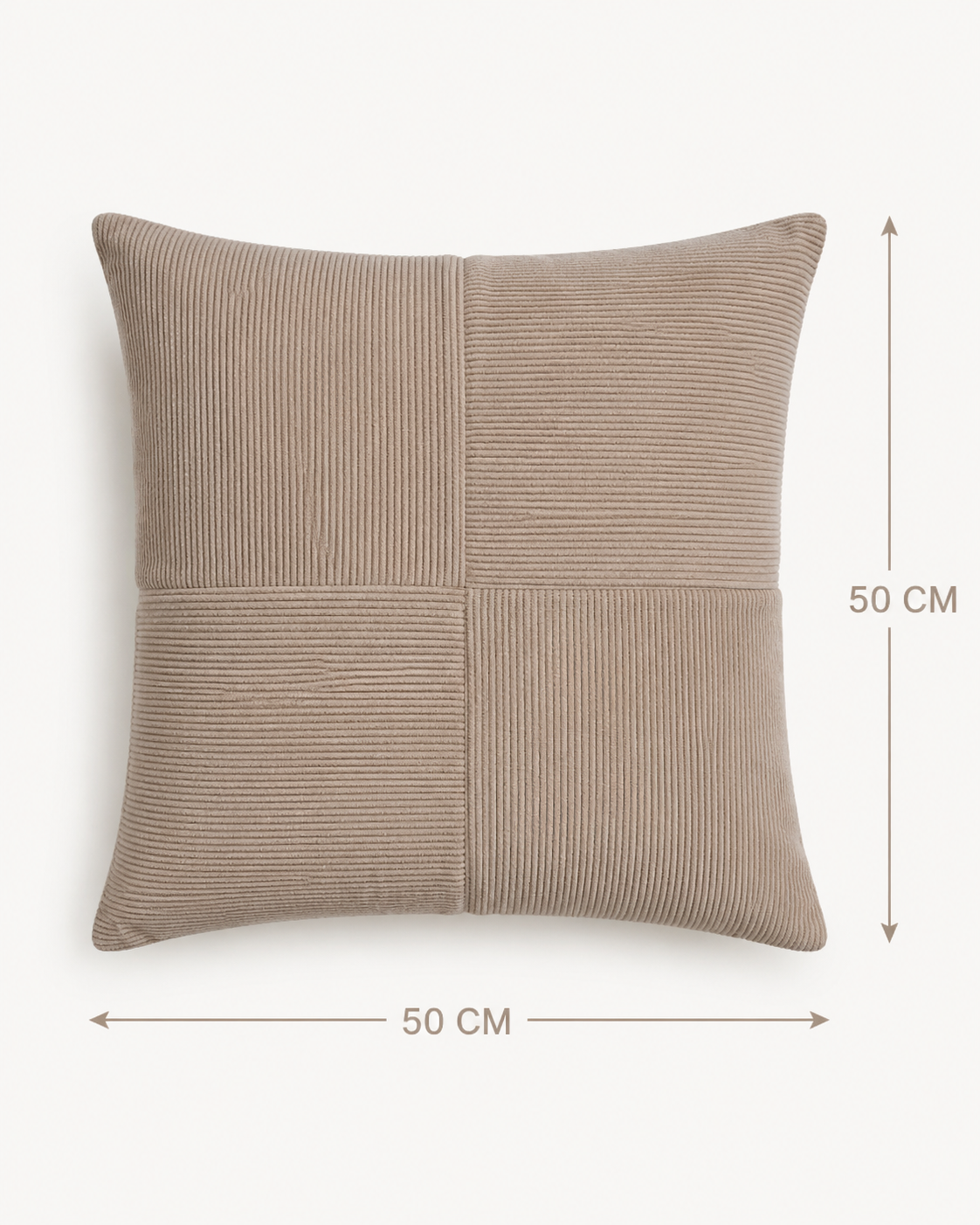 Coussin texturé à motifs quadrillés – 50 × 50 cm – vue 16 du produit | ODECO