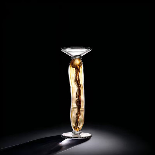 Bougeoir en Verre Soufflé « Torse d’or » (PM) – vue principale | ODECO