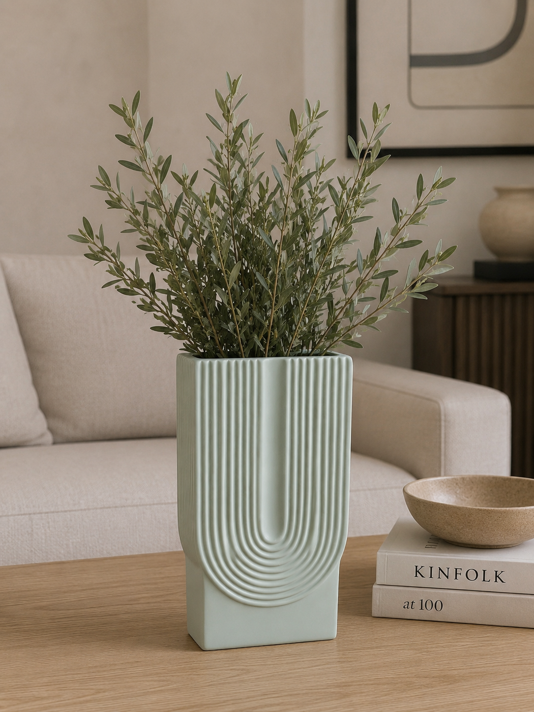 Vase en Céramique « Style Abstrait » (GM) – vue 4 du produit | ODECO