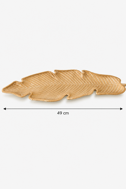 Plateau Décoratif Forme Feuille en Bois — vue 7, ODECO Boisbriand