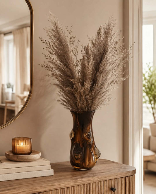 Vase en verre soufflé « Miel Sauvage »