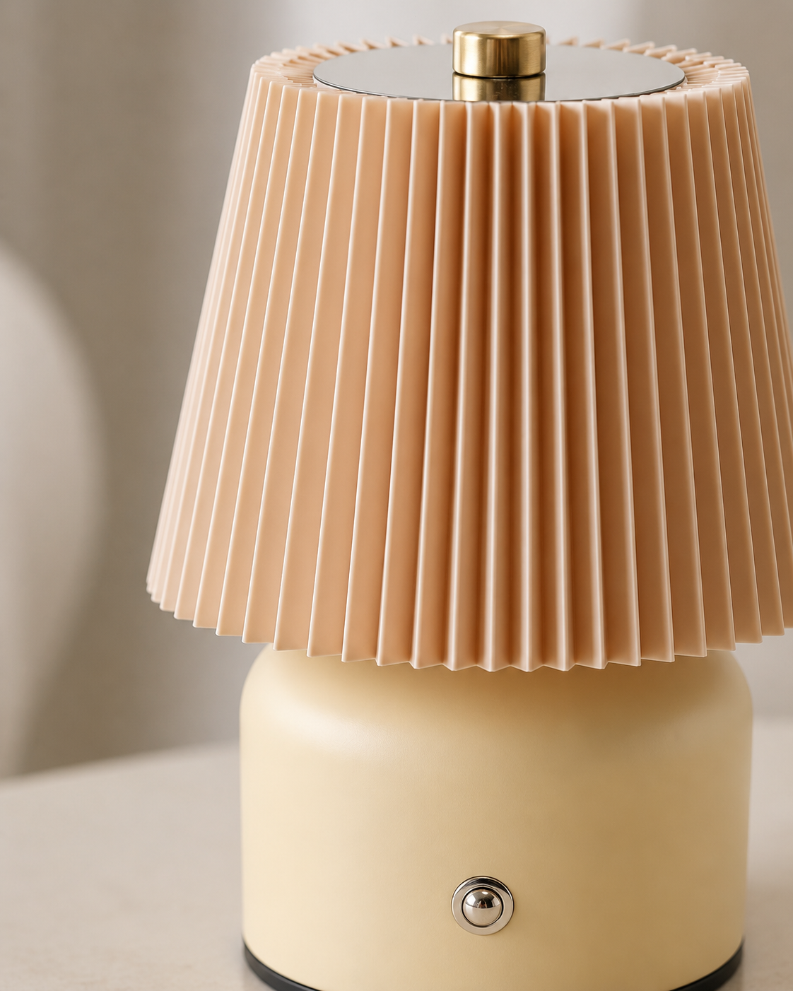 Lampe Rechargeable Vintage Noir, blanc, beige, bois – vue 11 du produit | ODECO