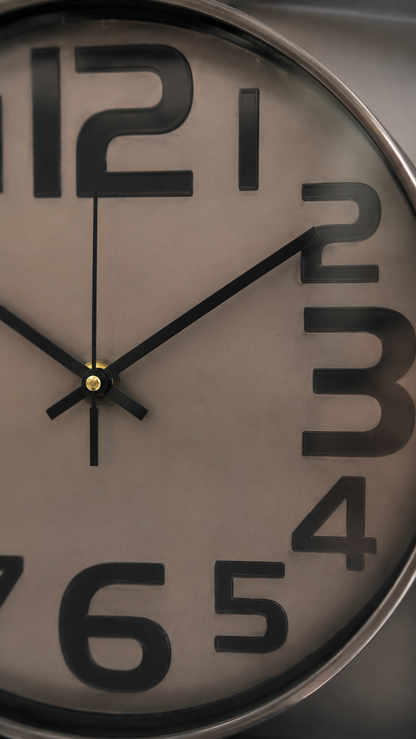 Horloge murale moderne bronze cuivré – 30 cm — vue 6, ODECO Boisbriand