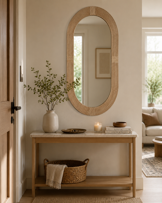 Miroir Ovale Boho – vue principale | ODECO