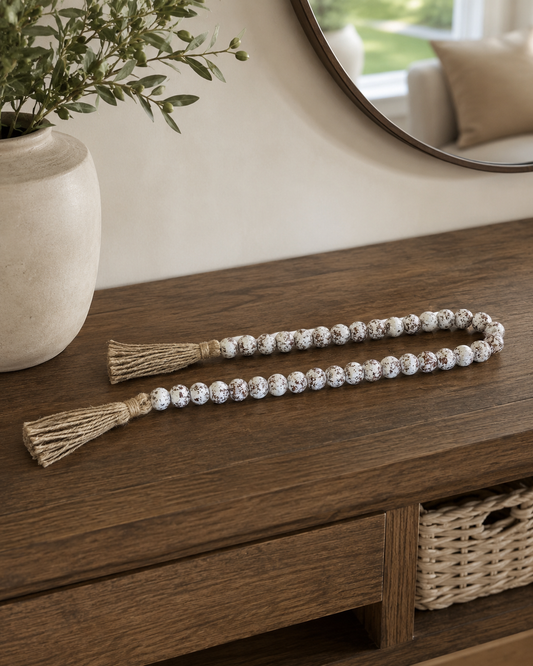 Chapelet en Bois Couleur Rose – vue principale | ODECO