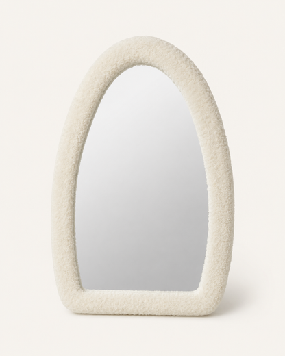 Miroir Fluffy Arc Pointu Blanc — vue 2, ODECO Boisbriand