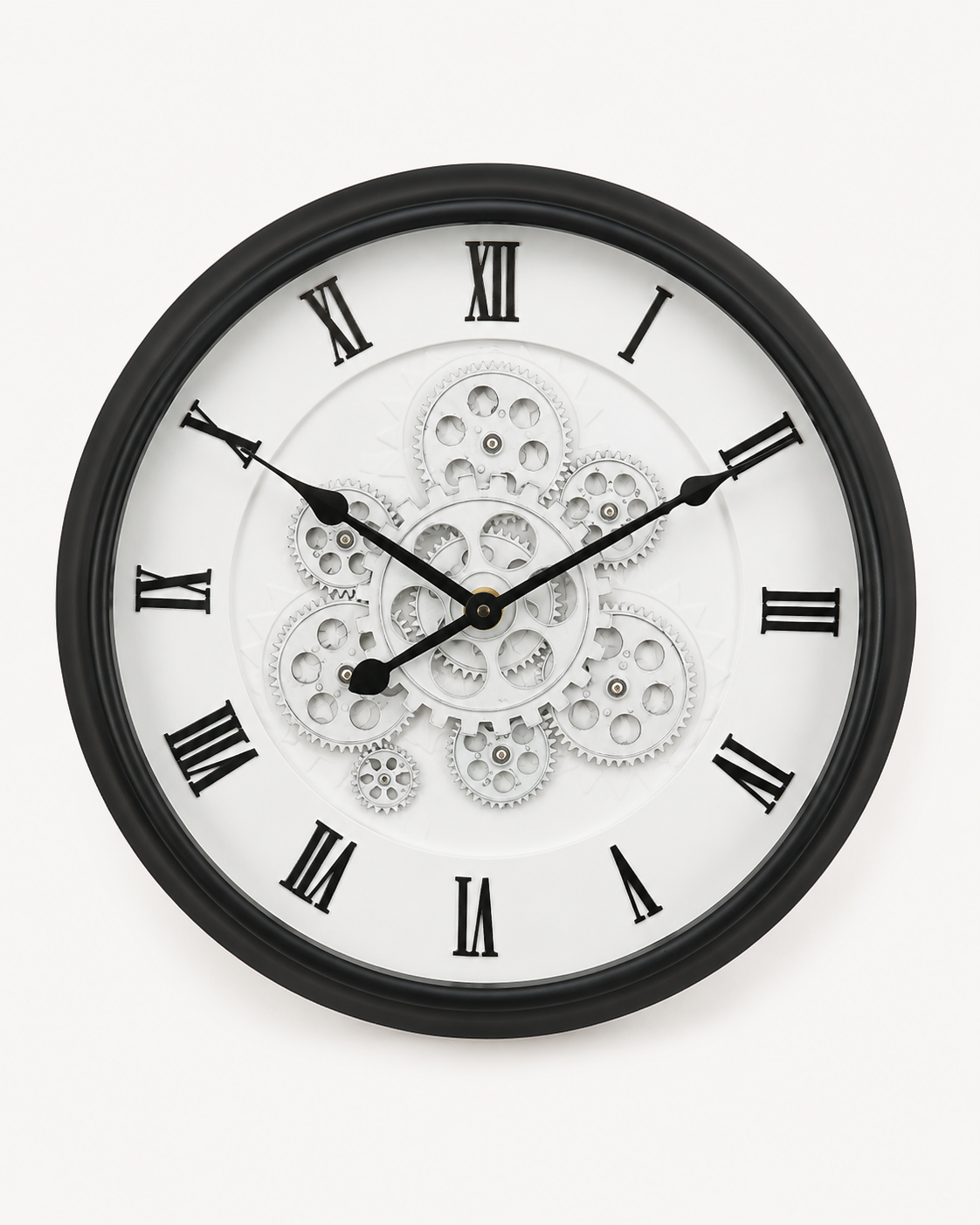 Horloge Vintage Noir et Blanc 40cm – vue 3 du produit | ODECO