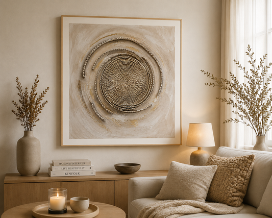 Textured Spiral Painting