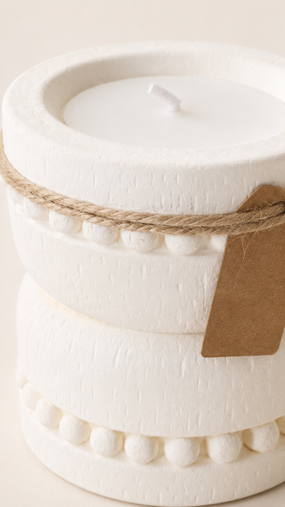 Bougie Texturé pilier
