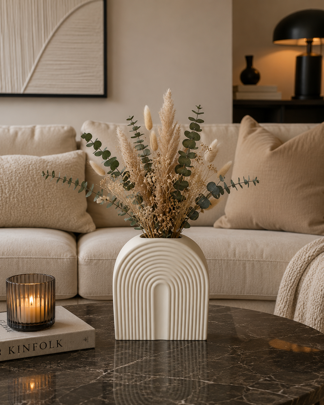 Vase en Céramique « Style Abstrait » (PM) – vue 5 du produit | ODECO
