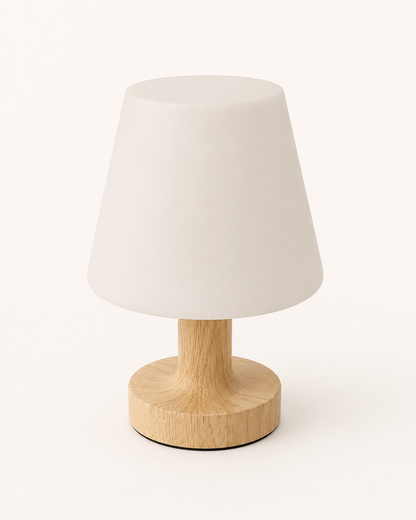 Lampe Rechargeable Miniature Noir, blanche, bois — vue 11, ODECO Boisbriand