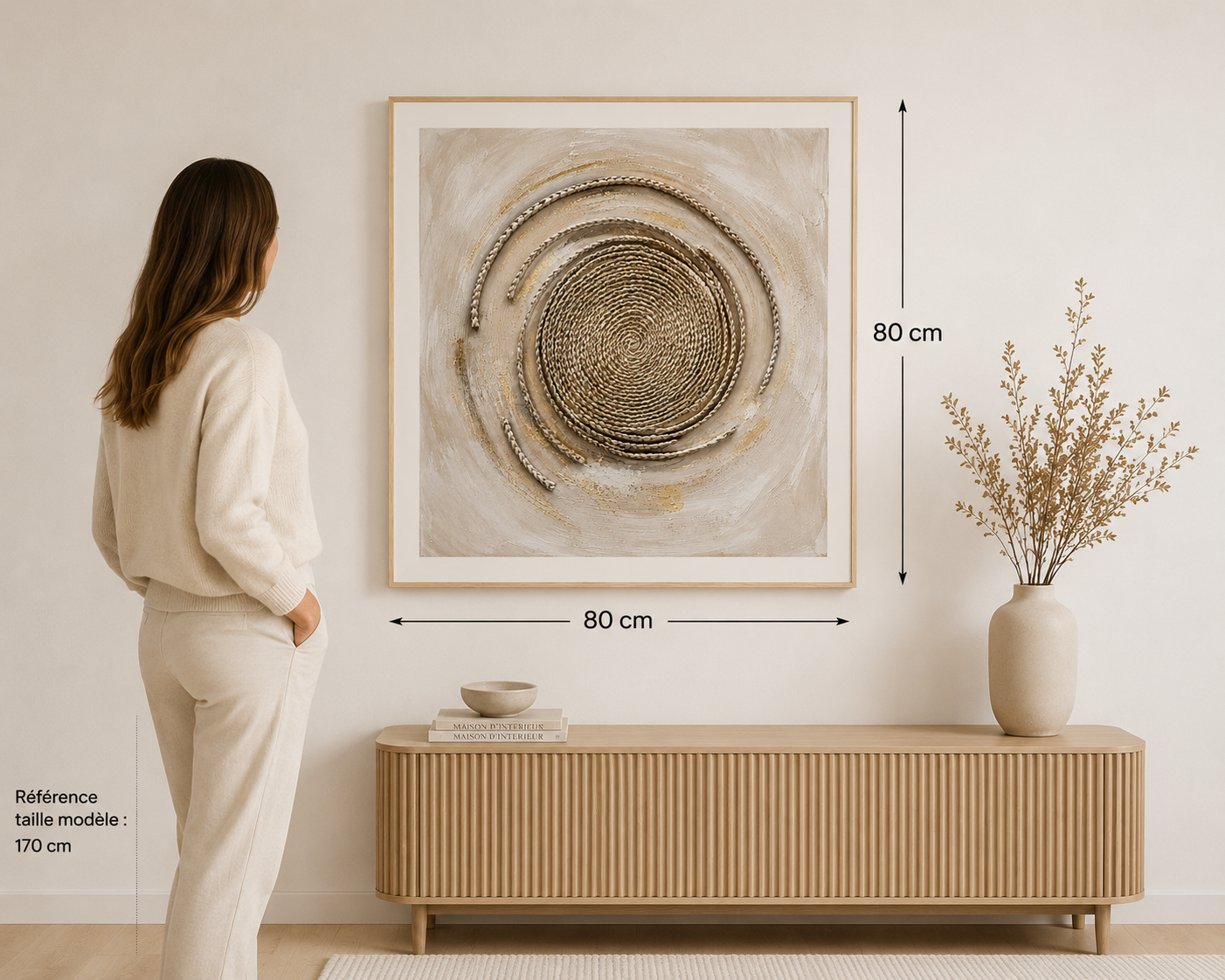 Textured Spiral Painting