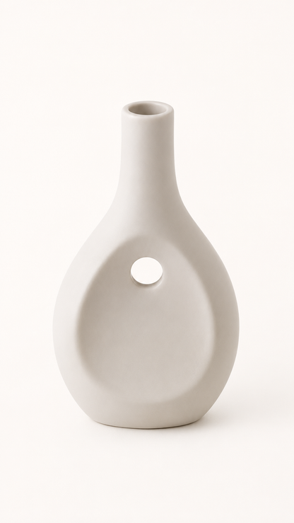 Vase en Céramique Petit Trou (GM) — vue 11, ODECO Boisbriand