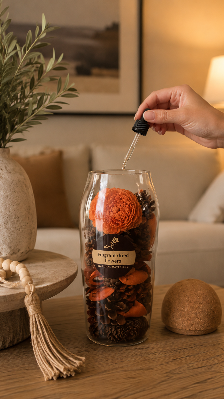 Pot Pourris en Verre Bombé – vue 8 du produit | ODECO