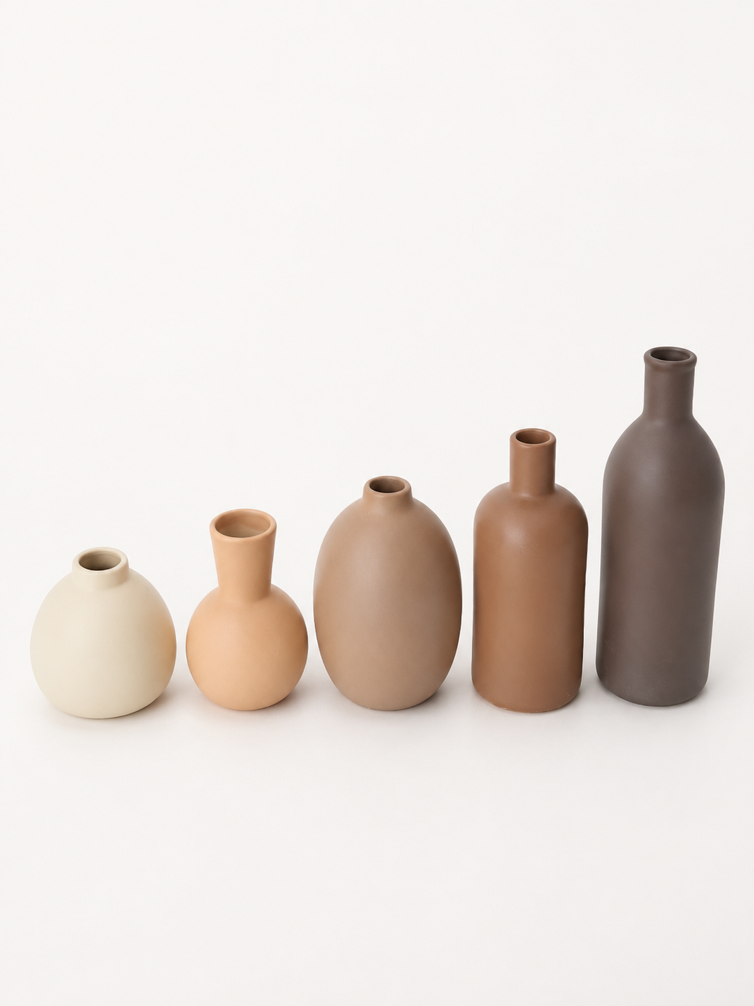 Jeu de vases en céramique multicolores – 5 pièces – vue 3 du produit | ODECO